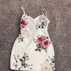 Windsor Pink Spaghetti Strap Mini Dress for Weddings